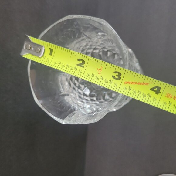 Cristal D'arques Set Of 4 Clear Crystal Cut Stemmed Wine Glasses 8" Longchamp - Picture 5 of 8